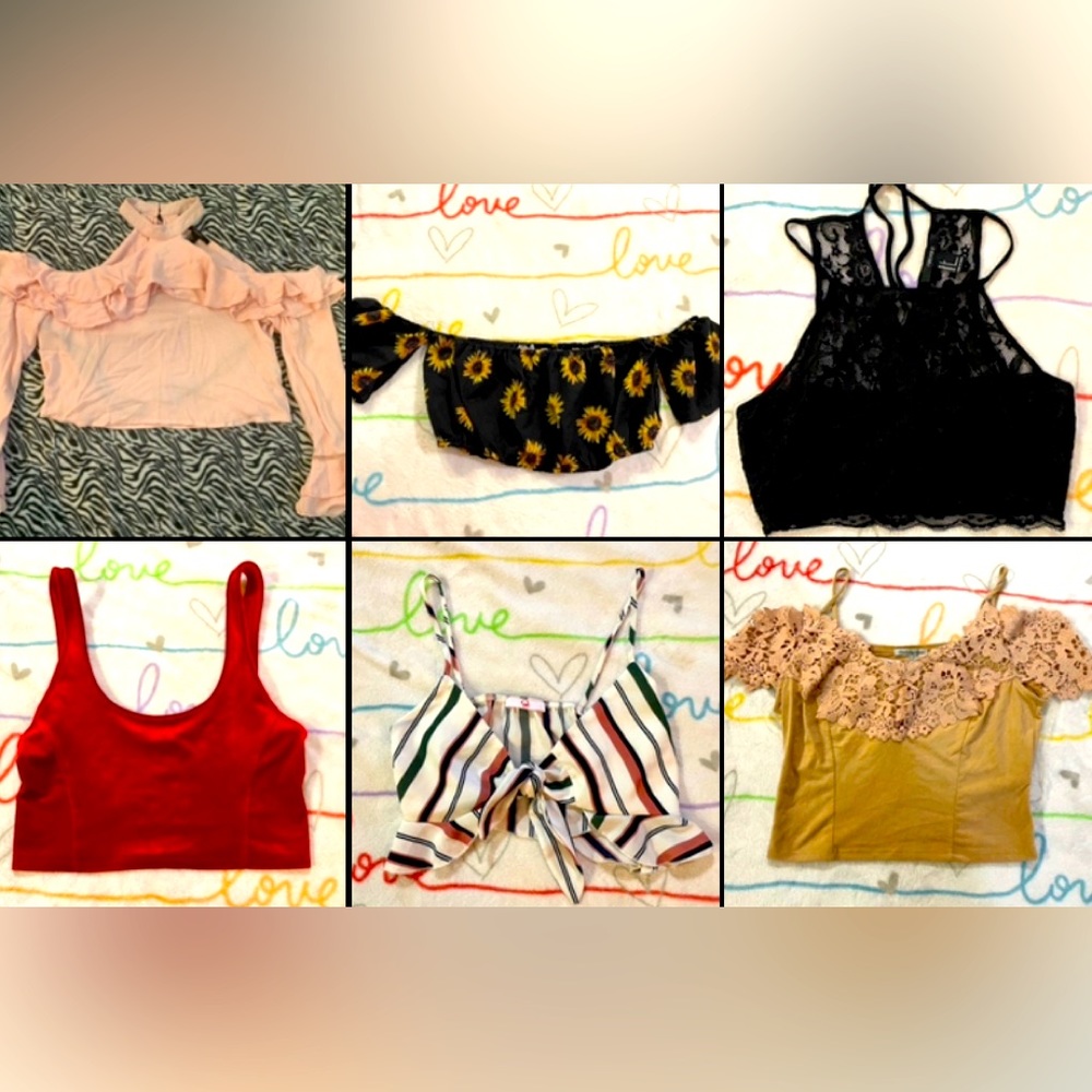 $15 MYSTERY BOX 📦 5 Cropped Crop Tops
